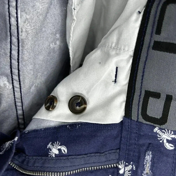 Denali Size 32 Lobster Chino Shorts Men’s Flat Front Preppy - Picture 8 of 8